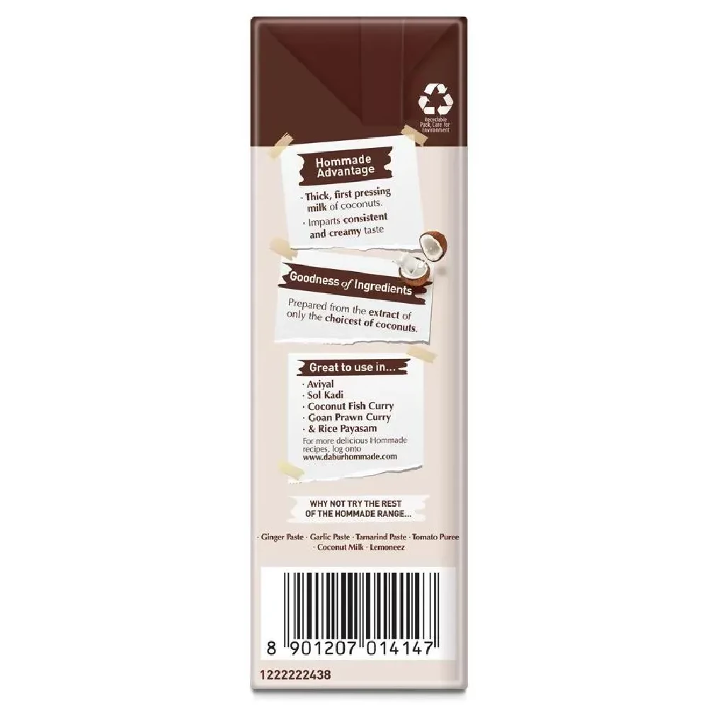 Dabur Hommade - Coconut Milk, 3x200 ml-6.webp